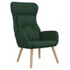 vidaXL Chaise de relaxation Vert fonc&eacute; Tissu