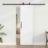 vidaXL Porte coulissante ORKDAL Blanc 61 x 198,5 cm Pin massif
