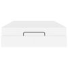 vidaXL Cadre de lit avec matelas avec matelas 2 pcs Blanc PVC