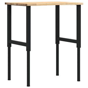 vidaXL Établi 80x60x(71,5-98) cm bois de chêne massif