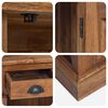 vidaXL Armoire de rangement avec tiroir Naturel 65 x 30 x 75 cm