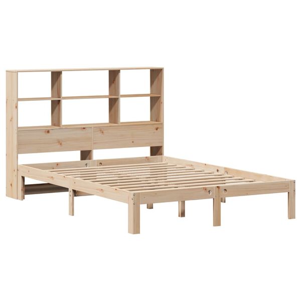 vidaXL Lit biblioth&egrave;que sans matelas 160x200 cm bois massif de pin