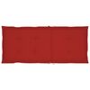 vidaXL Chaises de jardin lot de 2 et coussins rouge Bois teck massif