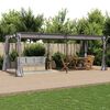 vidaXL Tonnelle avec rideaux 3x6 m Anthracite Acier