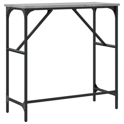 vidaXL Table console sonoma gris 75x32x75 cm bois d'ingénierie