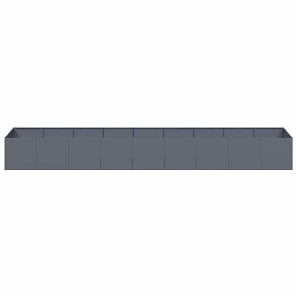 vidaXL Jardini&egrave;re anthracite 360x80x40 cm acier