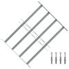 vidaXL Grille r&eacute;glable de s&eacute;curit&eacute; de fen&ecirc;tres et 4 barres 500-650 mm