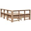 vidaXL Lit biblioth&egrave;que sans matelas 150x200 cm bois massif de pin
