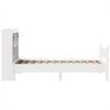 vidaXL Cadre de lit sans matelas blanc 75x190 cm bois de pin massif