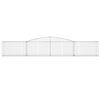 vidaXL Paniers à gabions arqués 10 pcs 400x50x60/80 cm Fer galvanisé