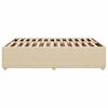 vidaXL Cadre de lit sans matelas cr&egrave;me 140x200 cm tissu
