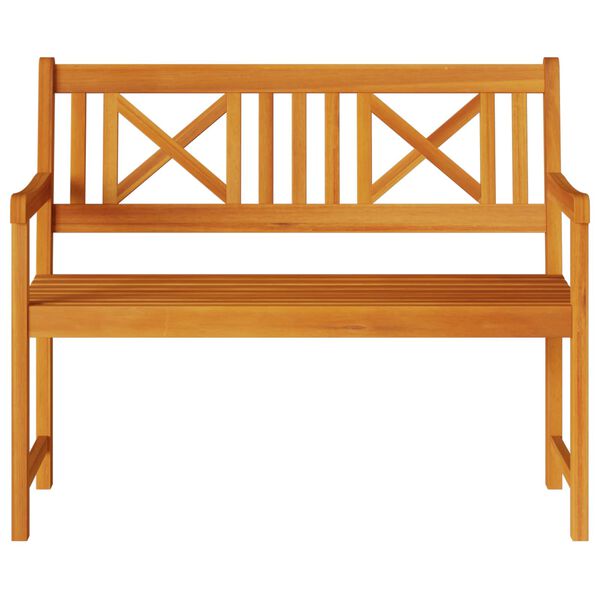 vidaXL Banc de jardin Marron 110 x 56 x 90 cm Bois d'Acacia Massif