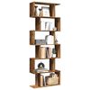 vidaXL &Eacute;tag&egrave;re s&eacute;paratrice de pi&egrave;ce &agrave; 6 niveaux vieux bois 70x24x193cm