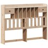 vidaXL Lit biblioth&egrave;que sans matelas 150x200 cm bois massif de pin