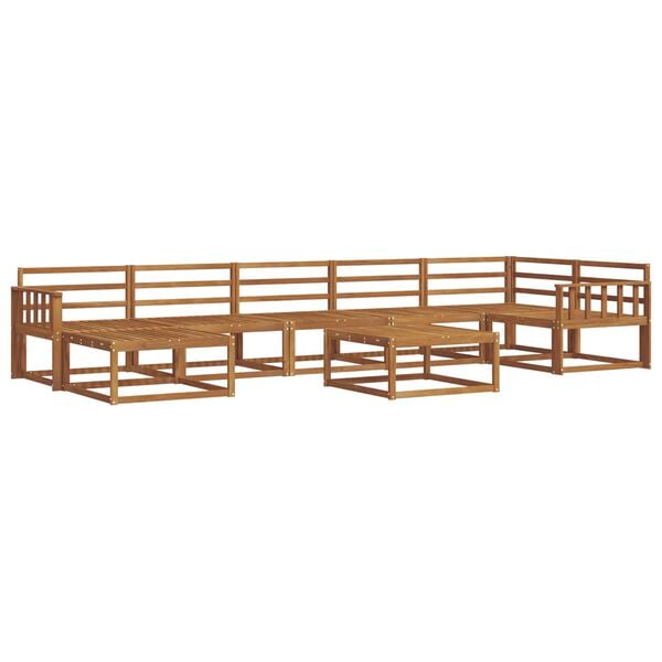 vidaXL Ensemble de canap&eacute;s d'ext&eacute;rieur 8 pcs Naturel