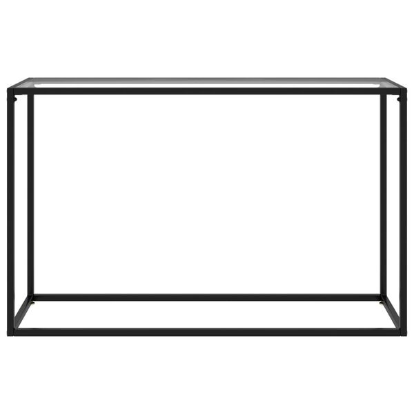 vidaXL Table console Transparent 120x35x75 cm Verre trempé