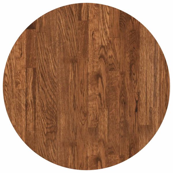 vidaXL Plateau de table Marron Clair &Oslash; 50 x 2,5 cm