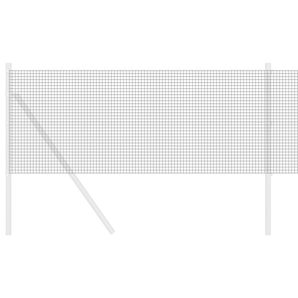vidaXL Cl&ocirc;ture en fil soud&eacute; Gris 0.4 x 10 m