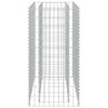 vidaXL Lit sur&eacute;lev&eacute; &agrave; gabion Acier galvanis&eacute; 90x50x100 cm