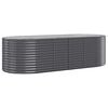 vidaXL Lit sur&eacute;lev&eacute; de jardin Acier galvanis&eacute; Anthracite