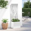 vidaXL &Eacute;cran de confidentialit&eacute; de jardin Argent&eacute; 50 x 140 cm