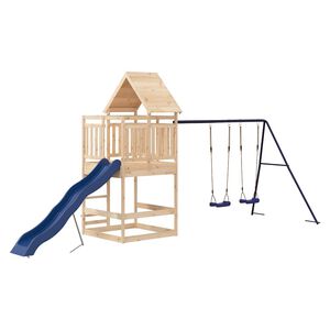 vidaXL Aire de jeux d'ext&eacute;rieur bois de pin massif