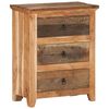 vidaXL Buffet 60x33x75 cm Bois d'acacia solide et bois de r&eacute;cup&eacute;ration