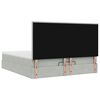 VidaXL Cadre de lit ottoman et matelas gris clair 160x200cm velours