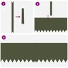 vidaXL Bordure de Pelouse 50 pcs Vert olive 100 x 0.05 x 20 cm