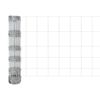 vidaXL Cl&ocirc;ture avec poteau Argent&eacute; 0,8 x 25 m Acier