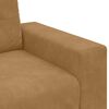vidaXL | Sofa 3 places | avec coussin Marron Velours