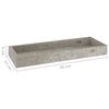 vidaXL &Eacute;tag&egrave;res murales Loggia 2 pcs Gris b&eacute;ton 40x15x4 cm MDF