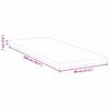 vidaXL Surmatelas Blanc 80 x 200 cm Tissu Jacquard