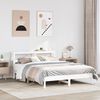 vidaXL Cadre de lit sans matelas blanc 160x200 cm bois de pin massif
