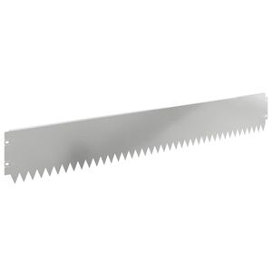 vidaXL Bordure de Pelouse 30 pcs 103 x 15 cm Acier Argent&eacute;