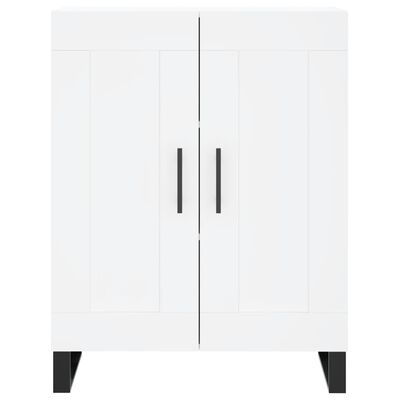 vidaXL Buffet haut Blanc 69,5x34x180 cm Bois d'ingénierie