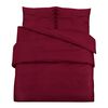 vidaXL Ensemble de housse de couette Bordeaux 200x200 cm Coton