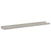 vidaXL &Eacute;tag&egrave;res murales 4 pcs Gris b&eacute;ton 80x9x3 cm