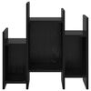 vidaXL Meuble d'appoint Ch&ecirc;ne noir 60 x 26 x 60 cm Bois d'ing&eacute;nierie