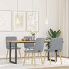 vidaXL Chaises &agrave; manger lot de 4 gris clair tissu