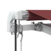 vidaXL Auvent r&eacute;tractable automatique bordeaux 400x300 cm