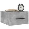 vidaXL Tables de chevet murales 2 pcs gris b&eacute;ton 35x35x20 cm