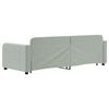 vidaXL Lit de jour avec gigogne sans matelas gris clair 80x200 cm