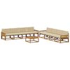 vidaXL Ensemble de canap&eacute;s d'ext&eacute;rieur 9 pc 8 place Naturel et Beige
