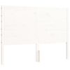 vidaXL Cadre de lit sans matelas blanc bois de pin massif