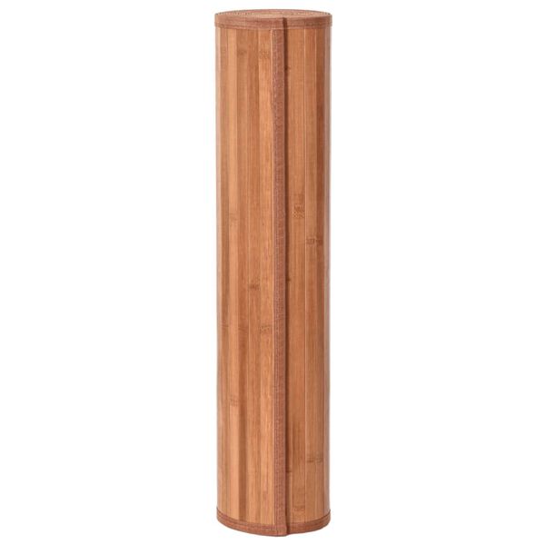 vidaXL Tapis rectangulaire marron 60x200 cm bambou