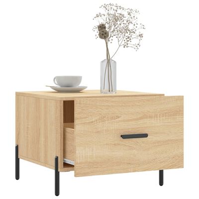 vidaXL Table basse Chêne sonoma 50x50x40 cm Bois d'ingénierie