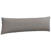 vidaXL Coussins de canap&eacute; 2 pcs Taupe 145 x 40 cm tissu