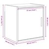 vidaXL Armoire murale de garage gris b&eacute;ton bois d'ing&eacute;nierie
