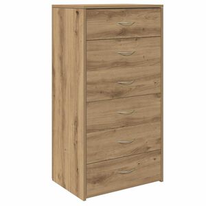 vidaXL Buffet avec 6 tiroirs ch&ecirc;ne artisanal bois d'ing&eacute;nierie